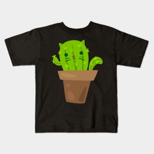 Cat Cactus Kids T-Shirt